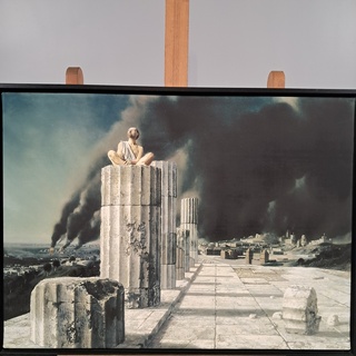 Drukwerk in lijst, Reproductie Van Carel Willink, Simon de Pilaarheili