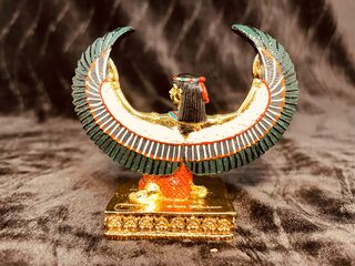 Egyptische godin kunstgouden beeld