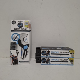 8x Golfhandschoen M/L met 8x stroke trainer