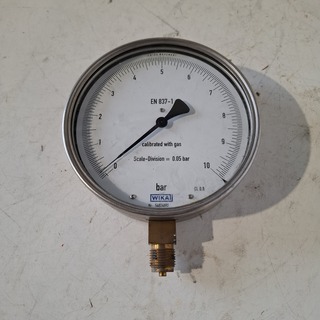 Manometer 0-10 bar fijne schaalverdeling, WikaWika, 2019