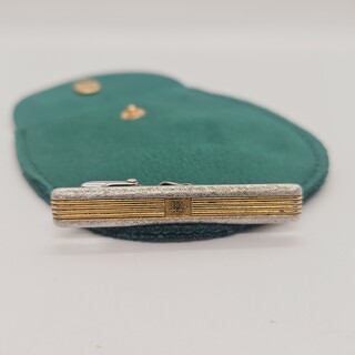 Christian Dior goldplated tie clip – Two tone