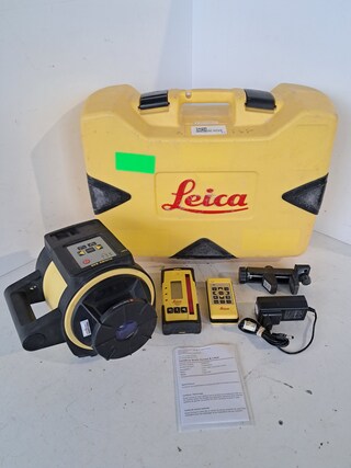 Roterende laser Leica, Rugby 840, bouwjaar 2014,  zelfstellend horizon
