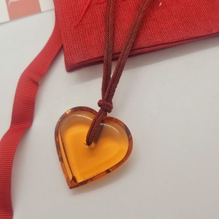 Baccarat (Rouge) hart pendant collier – Inclusief doos