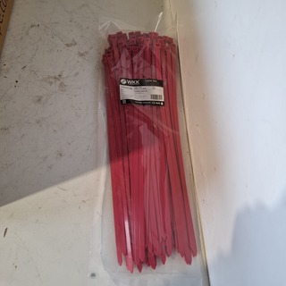 Ca. 4000x Tiewrap, WKK, Rood
