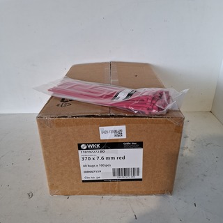 Ca. 4000x Tiewrap, WKK, Rood