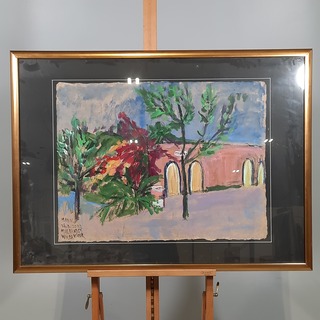 Acryl schilderij, Maya Wildevuur, Marroko, 2002