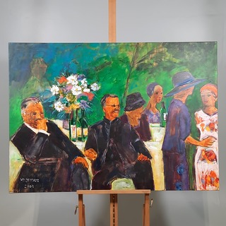 Acryl schilderij, Maya Wildevuur, Sfeer, 2003