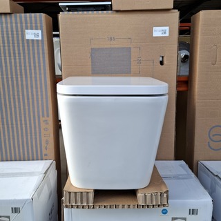 Wandcloset, HR Badmeubelen, Squarred, Glans wit