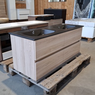 Badmeubel, HR Badmeubelen, Lorencio, Grey oak