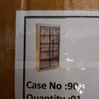 Vitrinekast, mangohout