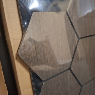 4x Akoestisch wandpaneel, hexagon Smoke