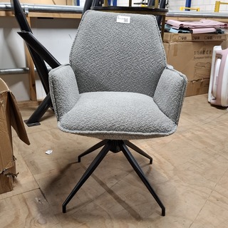 3x Eetkamerstoel, draaibaar Grijs