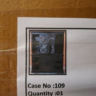 Buffetkast, mangohout, Zwart