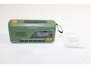 DAB+ Noodradio met Zonnepaneel en Handslinger  4500 mAh Powerbank, Blu