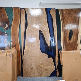 Eetkamertafel, epoxy