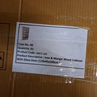 Vitrinekast, mangohout