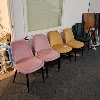 6x Eetkamerstoel, velvet