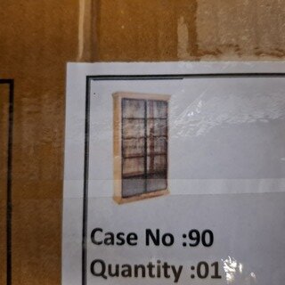 Vitrinekast, mangohout