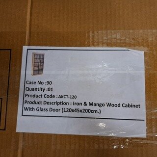 Vitrinekast, mangohout