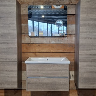 Badmeubel, HR Badmeubelen, Como, Grijs eiken