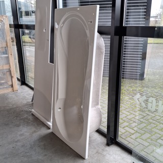 Douche-ligbad, Best Design, Bob, Glans wit