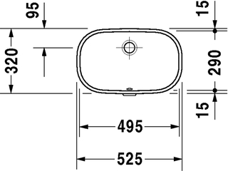 Duravit DCode Onderbouwwastafel 49x29cm Wit