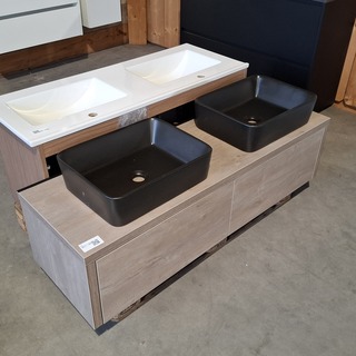 Badmeubel, HR Badmeubelen, Bloxx, Concrete oak