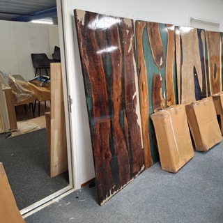 Eetkamertafel, epoxy