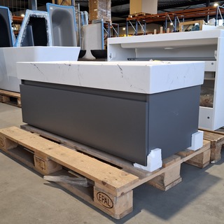 Badmeubel, HR Badmeubelen, Mat antraciet