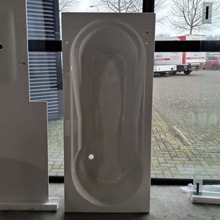 Douche-ligbad, Best Design, Bob, Glans wit