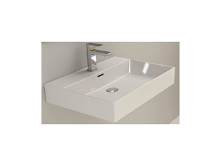 Plieger Kansas Wastafel  60×45 cm met kraangat Wit