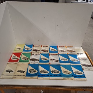 ca.22x Vraagbak auto P. Olyslager en P.H. Olving