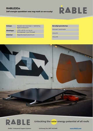 Stekkerklare zonnepanelen set RABLE, RABLE2go, 2023