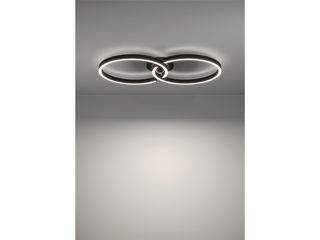 Eglo LED Amandolo dimbare plafond Lamp met afstandsbediening Zwart met