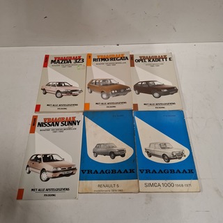 ca.22x Vraagbak auto P. Olyslager en P.H. Olving