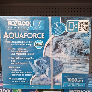 4x Vaste- stoffilter en watervalpomp, Hozelock, Aquaforce 4000, 2500