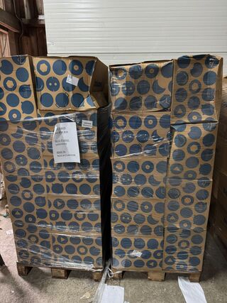 Ca. 36x Plantmanden, Mica Decorations, set van 3, zwart/wit