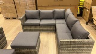 5x Loungeset Paco, Safari Living, grijs/beige