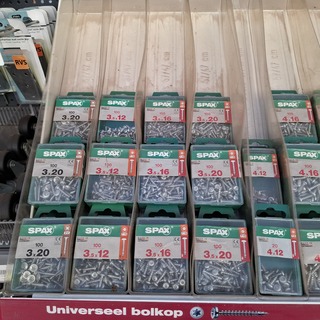 Assortiment ijzerwaren Spax