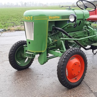 Oldtimer tractor Fendt, Dieselross Fl 114, bouwjaar 1955