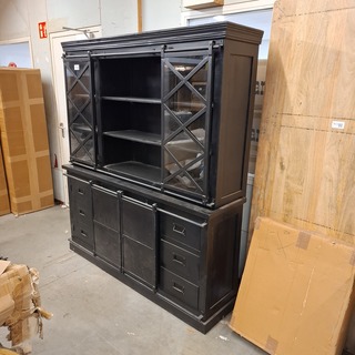 Buffetkast, mangohout, Zwart