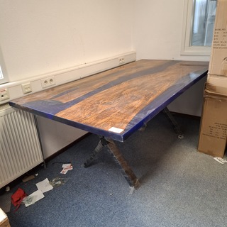 Eetkamertafel, epoxy
