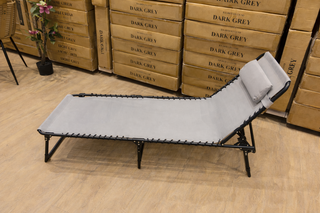 Ca. 45x Ligbed Paco, Lugano, zwart/lichtgrijs/donkergrijs