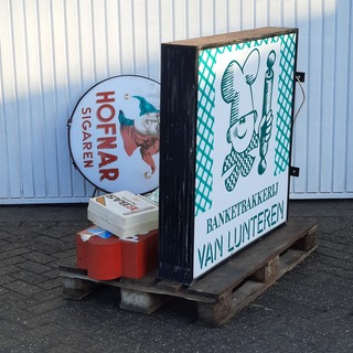 6x Diverse lichtreclame borden