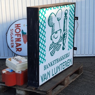 6x Diverse lichtreclame borden