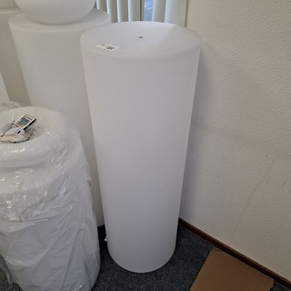 5x sokkel en 5x schaal met LED verlichting Wit