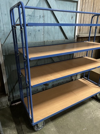 Magazijn etagewagen, Fetra, 4396, blauw