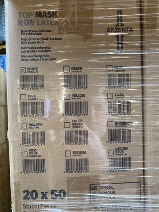 Ca. 80000x Mondkapje Akzenta, wit