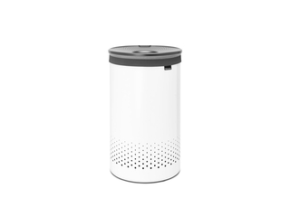 Brabantia Wasmand met Deksel  60 l  White / Dark Grey kunststof deksel