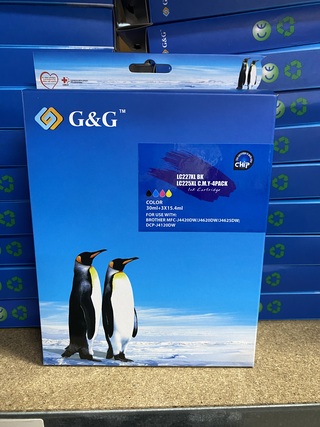 Ca. 67x Inktcatridge, G&G, LC227XL BK LC225XL C.M.Y. 4-pack